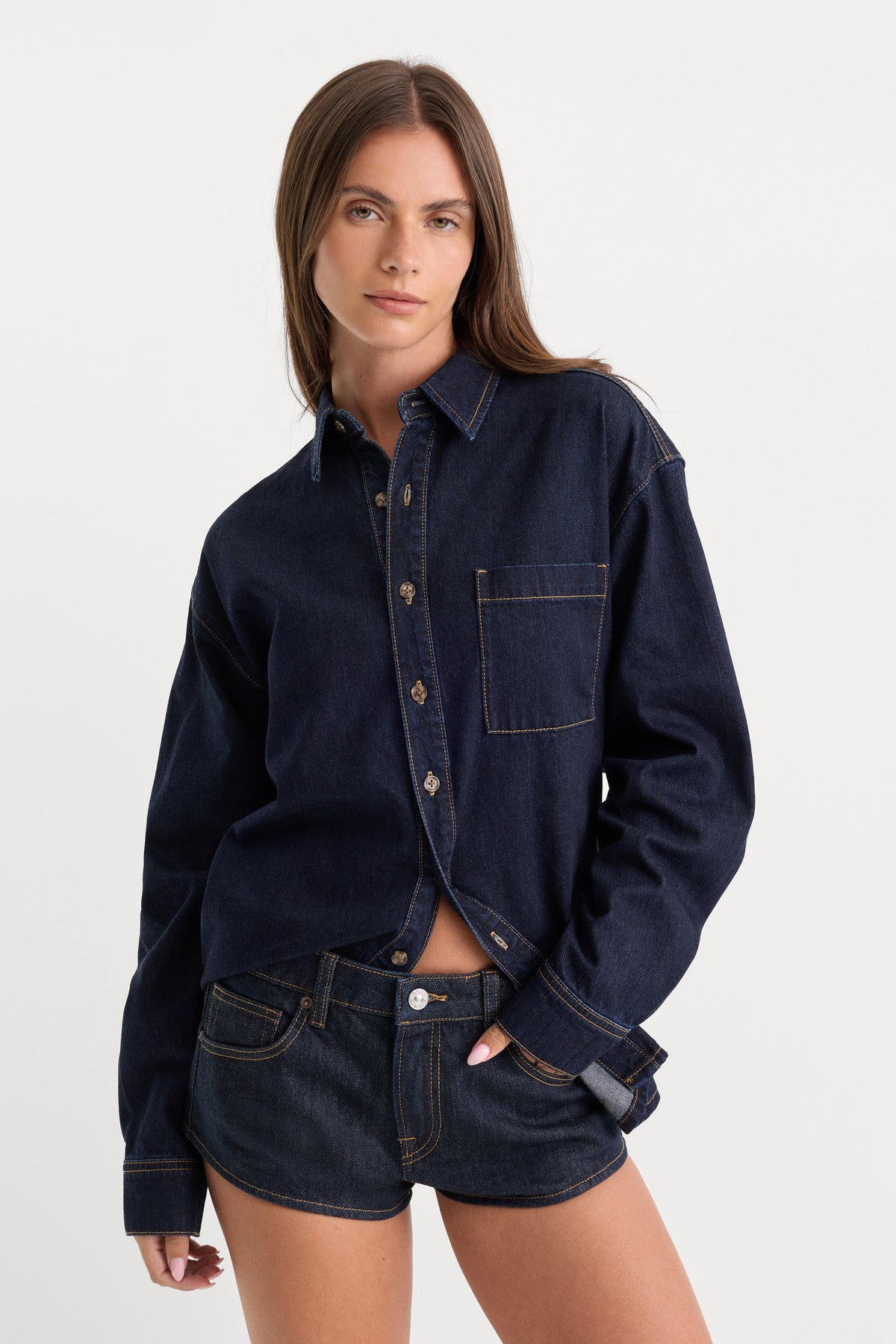 Luxury THE DENIM EASY SHIRT INDIGO1389