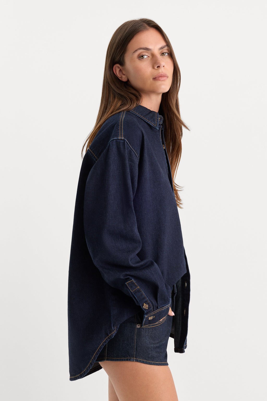 Luxury THE DENIM EASY SHIRT INDIGO1389