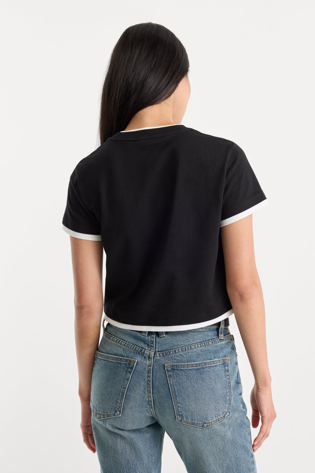 Luxury THE LAYERED TEE BLACK