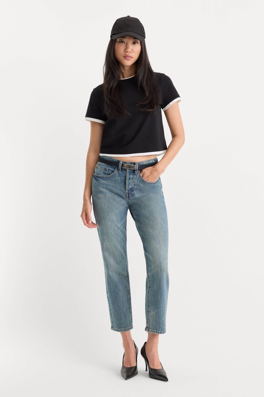 Luxury VINTAGE STRAIGHT ANKLE JEANS OAK