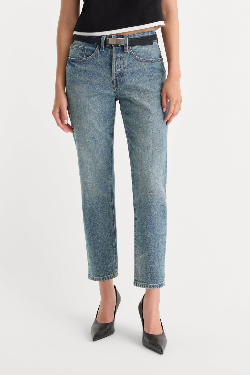 Luxury VINTAGE STRAIGHT ANKLE JEANS OAK
