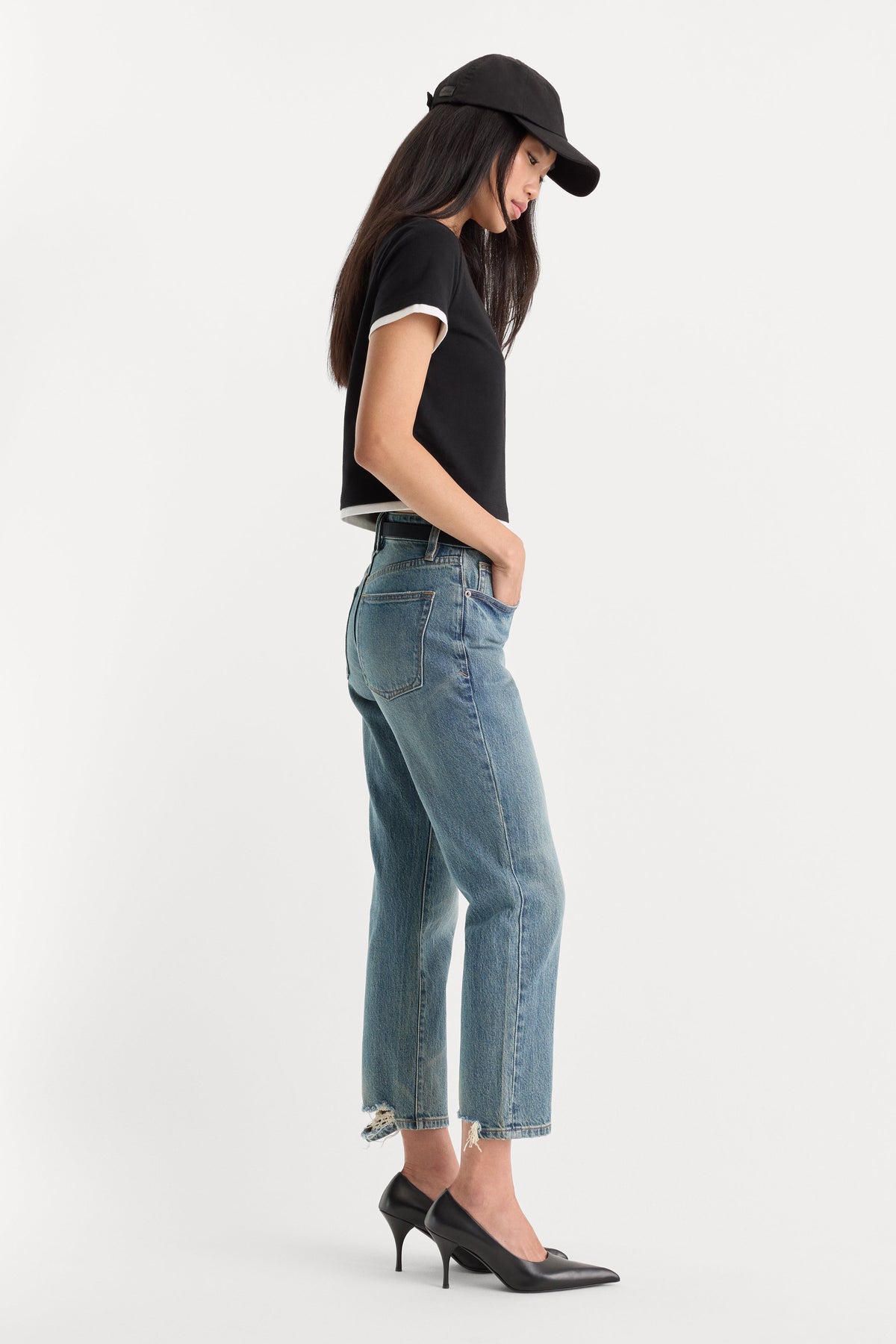 Luxury VINTAGE STRAIGHT ANKLE JEANS OAK