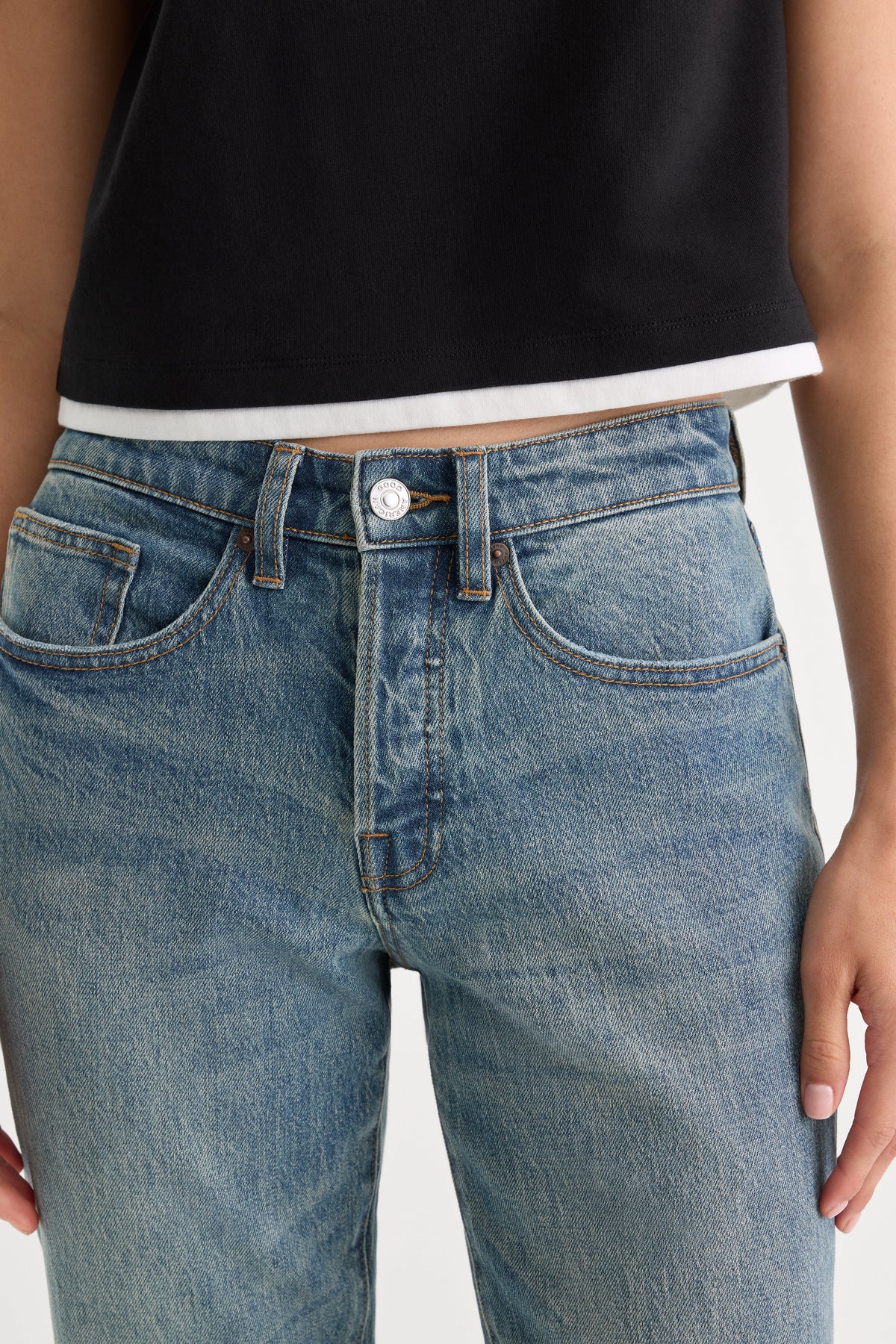 Luxury VINTAGE STRAIGHT ANKLE JEANS OAK