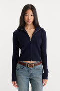 Luxury THE CABLE ZIP UP NEW NAVY002