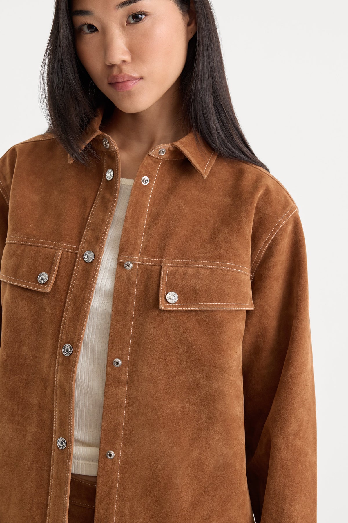 Luxury THE BETTER THAN SUEDE OVERSHIRT CAFE CLAY