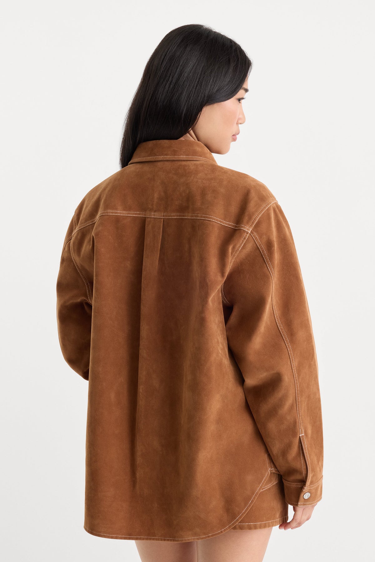 Luxury THE BETTER THAN SUEDE OVERSHIRT CAFE CLAY