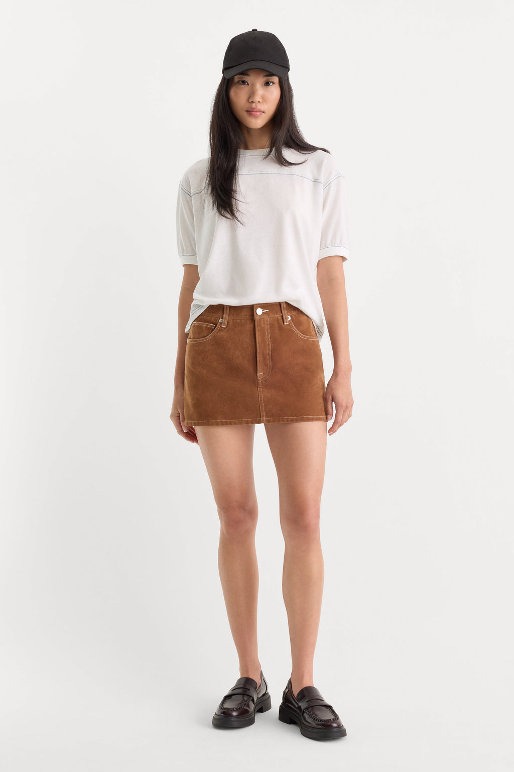 Luxury THE BETTER THAN SUEDE MINI SKIRT CAFE CLAY