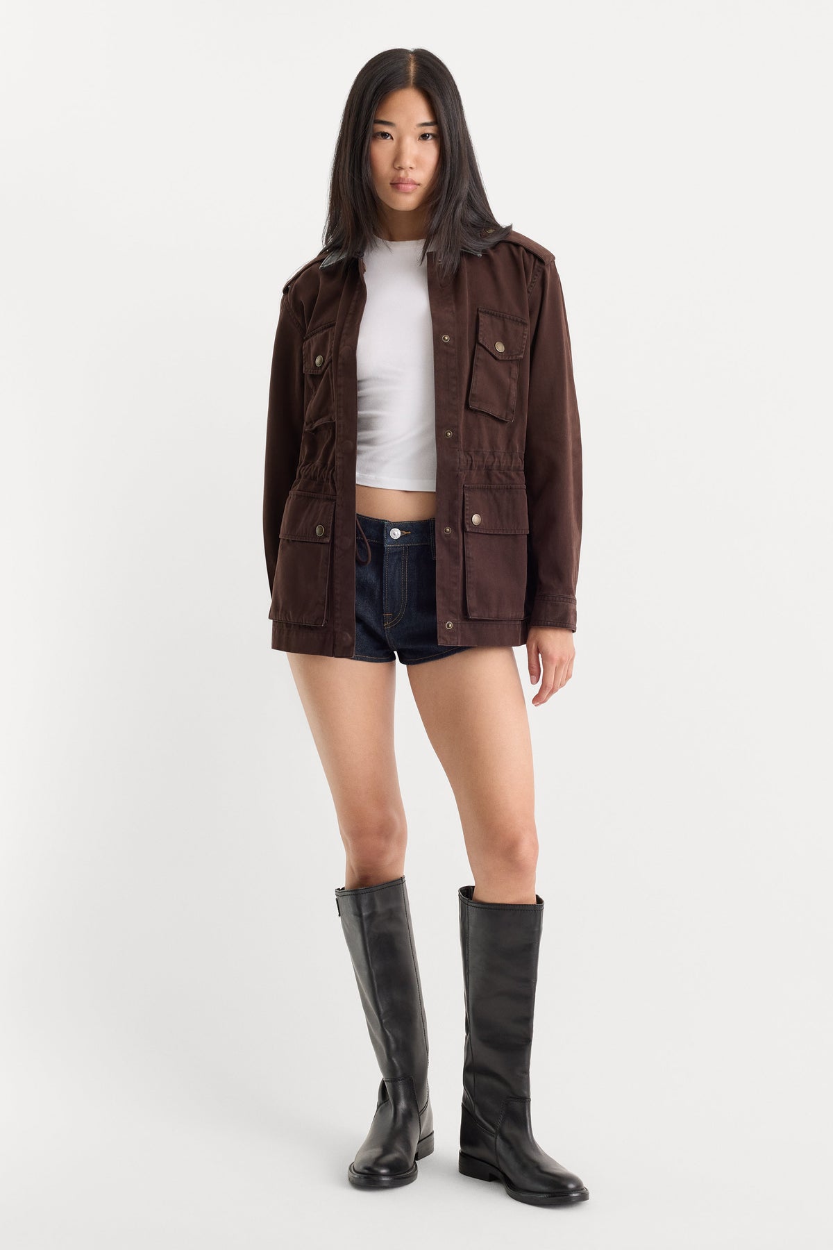 Luxury THE FIELD JACKET ESPRESSO