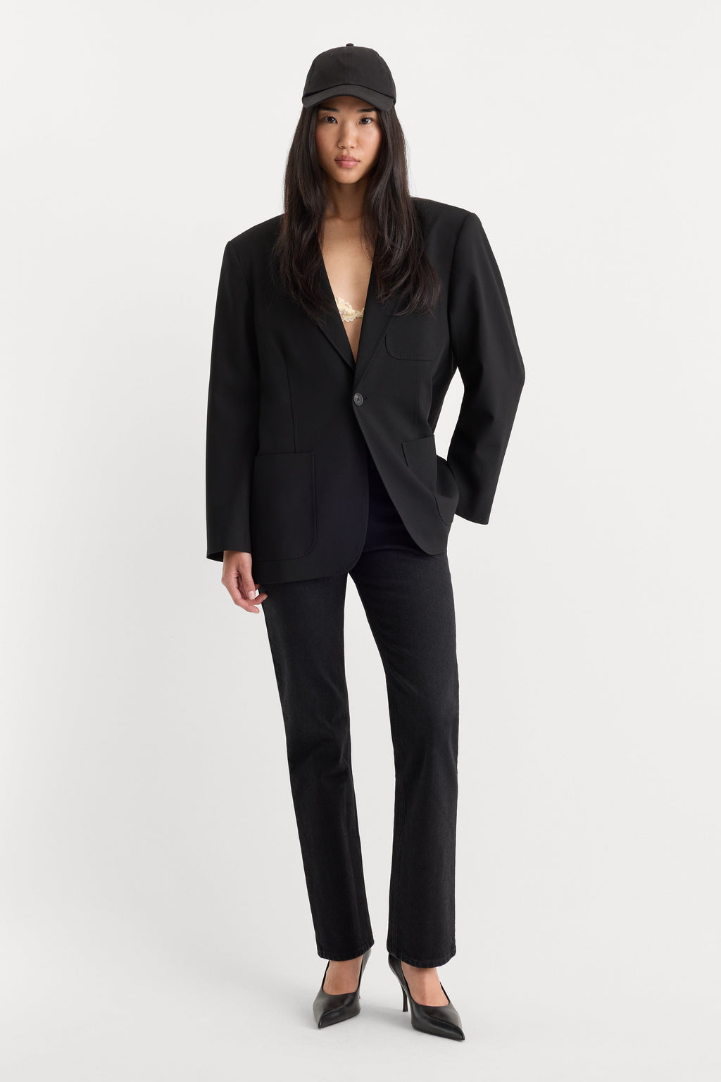 Luxury THE OVERSIZED BLAZER BLACK001