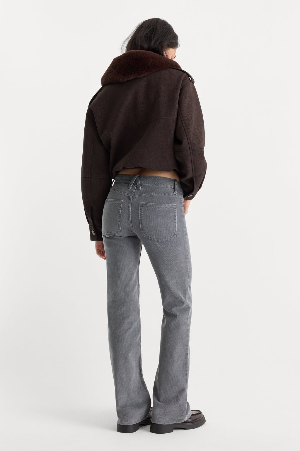 Luxury VINTAGE LOW RISE BOOTCUT CORDUROY PANT WASHED SLATE