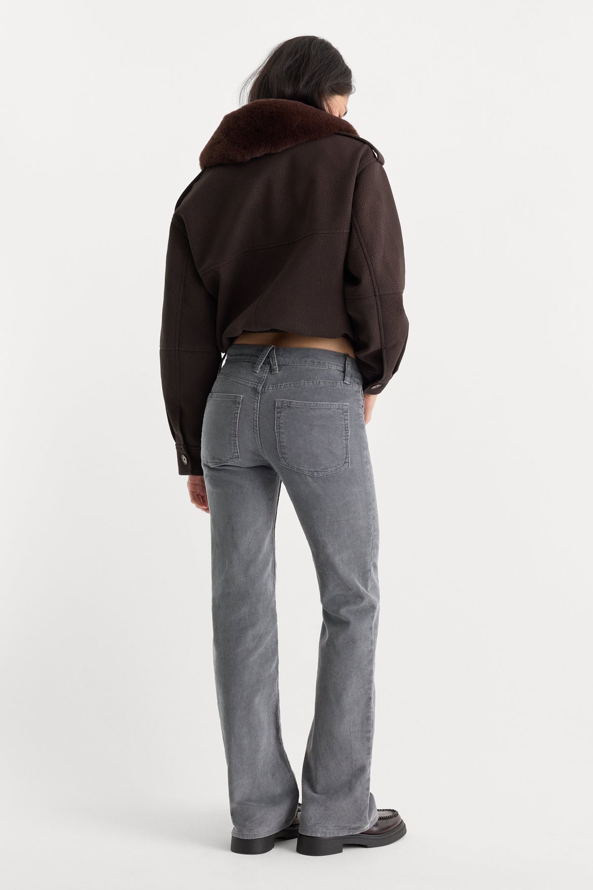 Luxury VINTAGE LOW RISE BOOTCUT CORDUROY PANT WASHED SLATE
