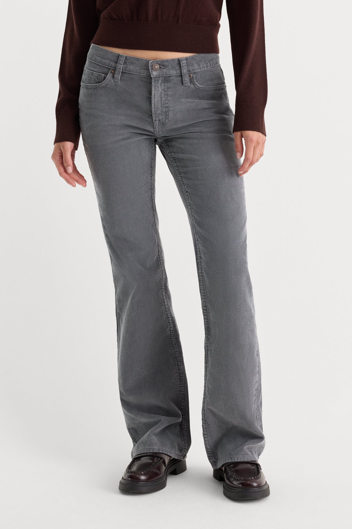 Luxury VINTAGE LOW RISE BOOTCUT CORDUROY PANT WASHED SLATE