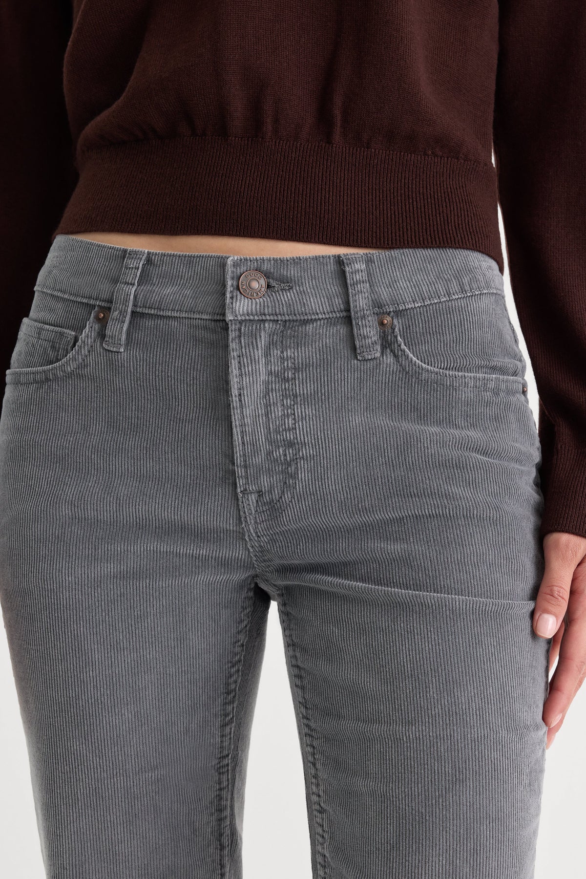 Luxury VINTAGE LOW RISE BOOTCUT CORDUROY PANT WASHED SLATE
