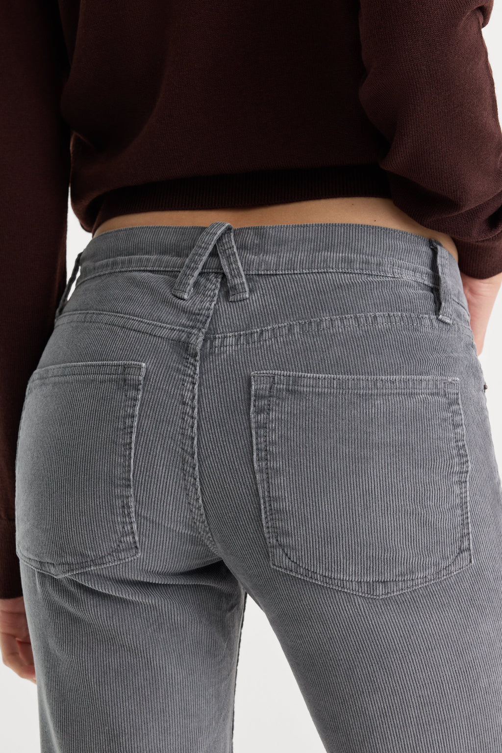 Luxury VINTAGE LOW RISE BOOTCUT CORDUROY PANT WASHED SLATE