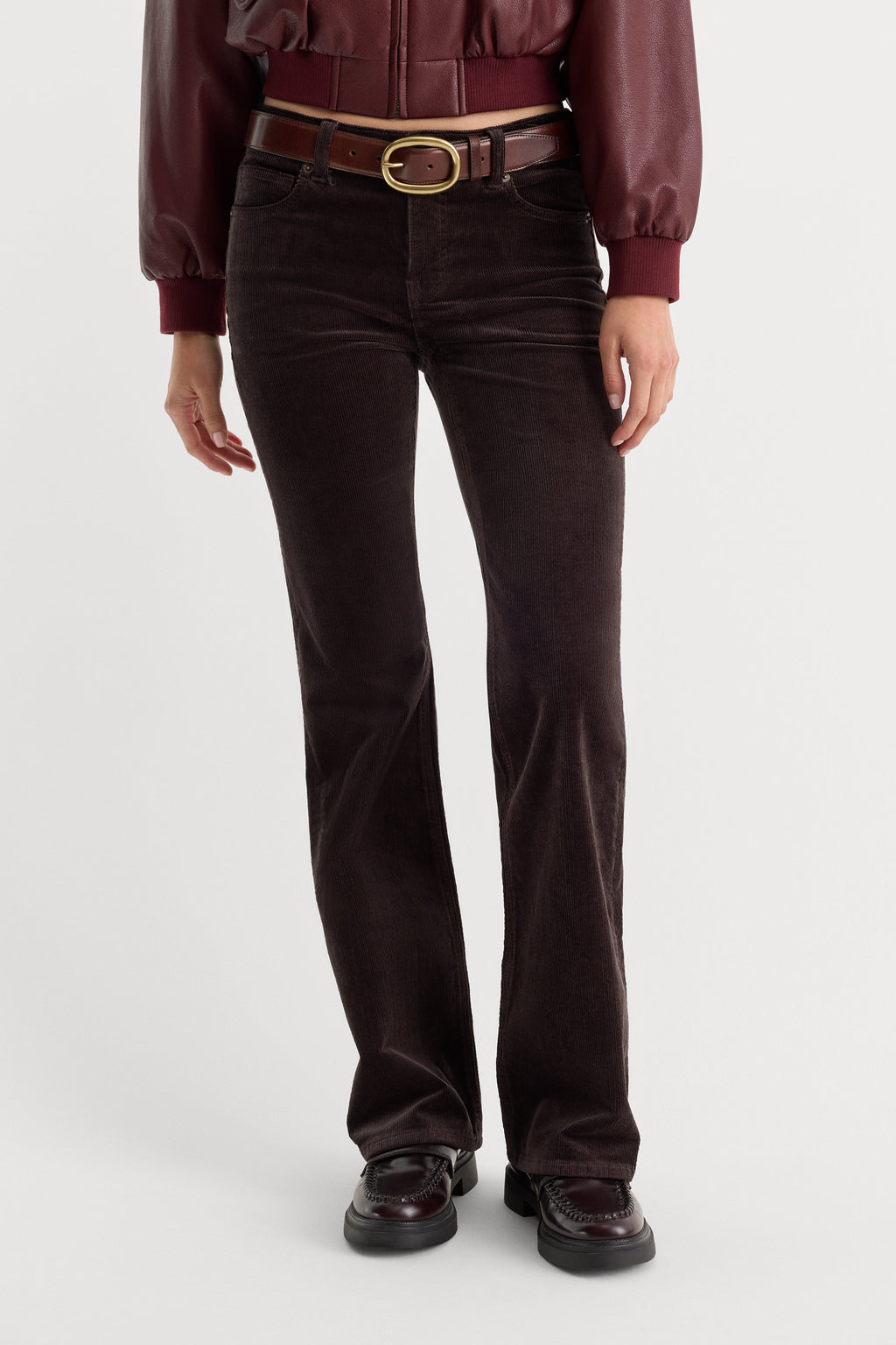 Luxury GOOD LOW RISE BOOTCUT CORDUROY PANT ESPRESSO