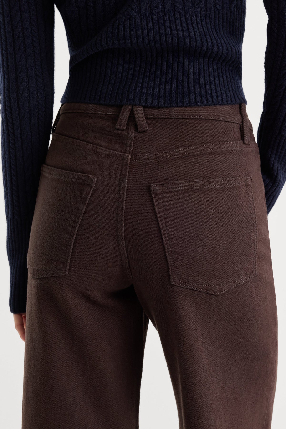 Luxury GOOD WAIST PALAZZO ANKLE JEANS ESPRESSO