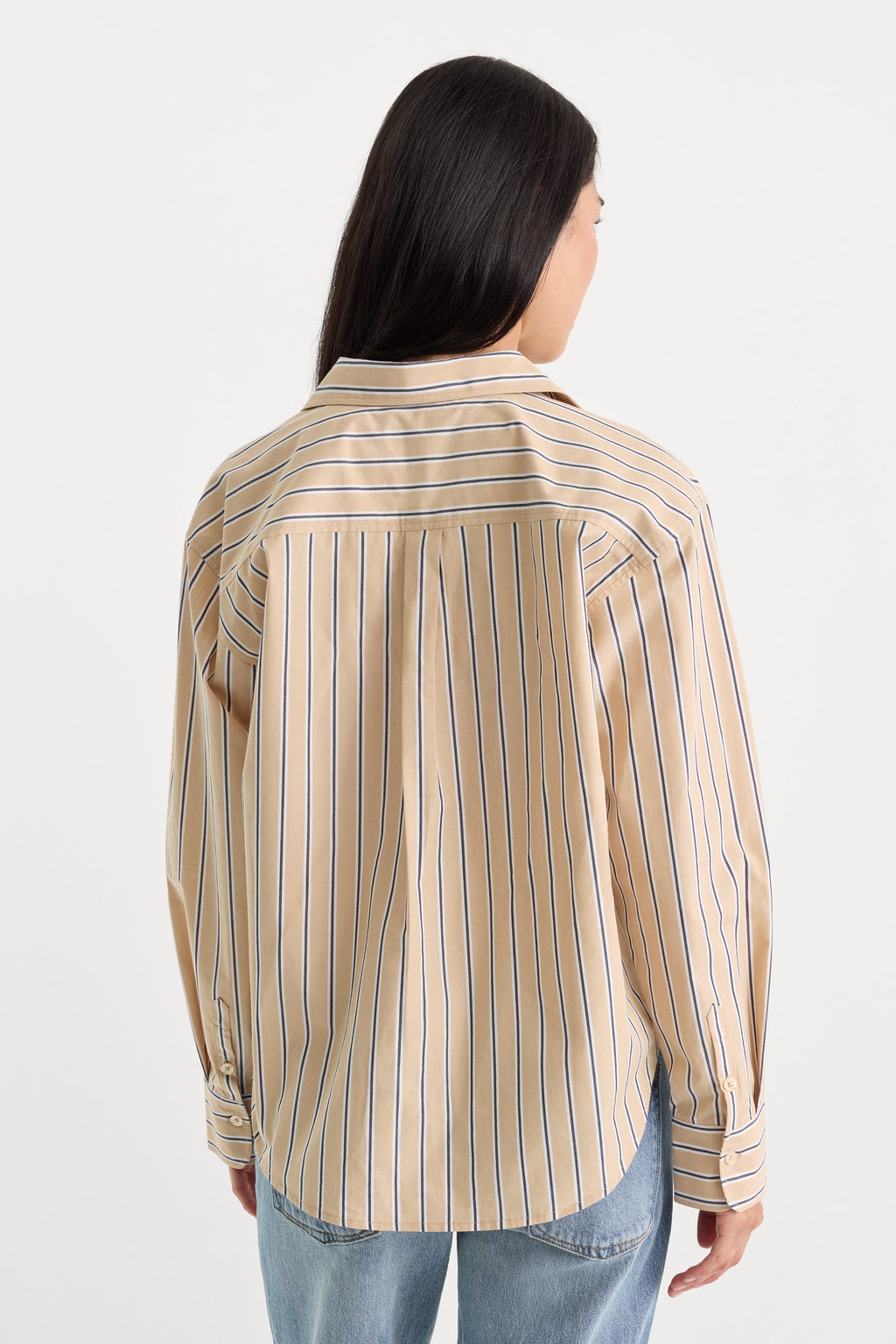 Luxury THE POPLIN EASY SHIRT DUNE MULTI STRIPE