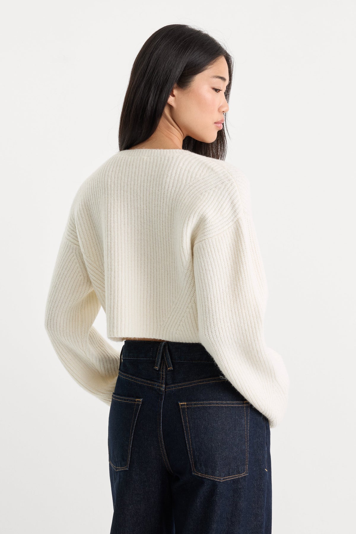 Luxury THE CHUNKY KNIT CARDIGAN CHALK