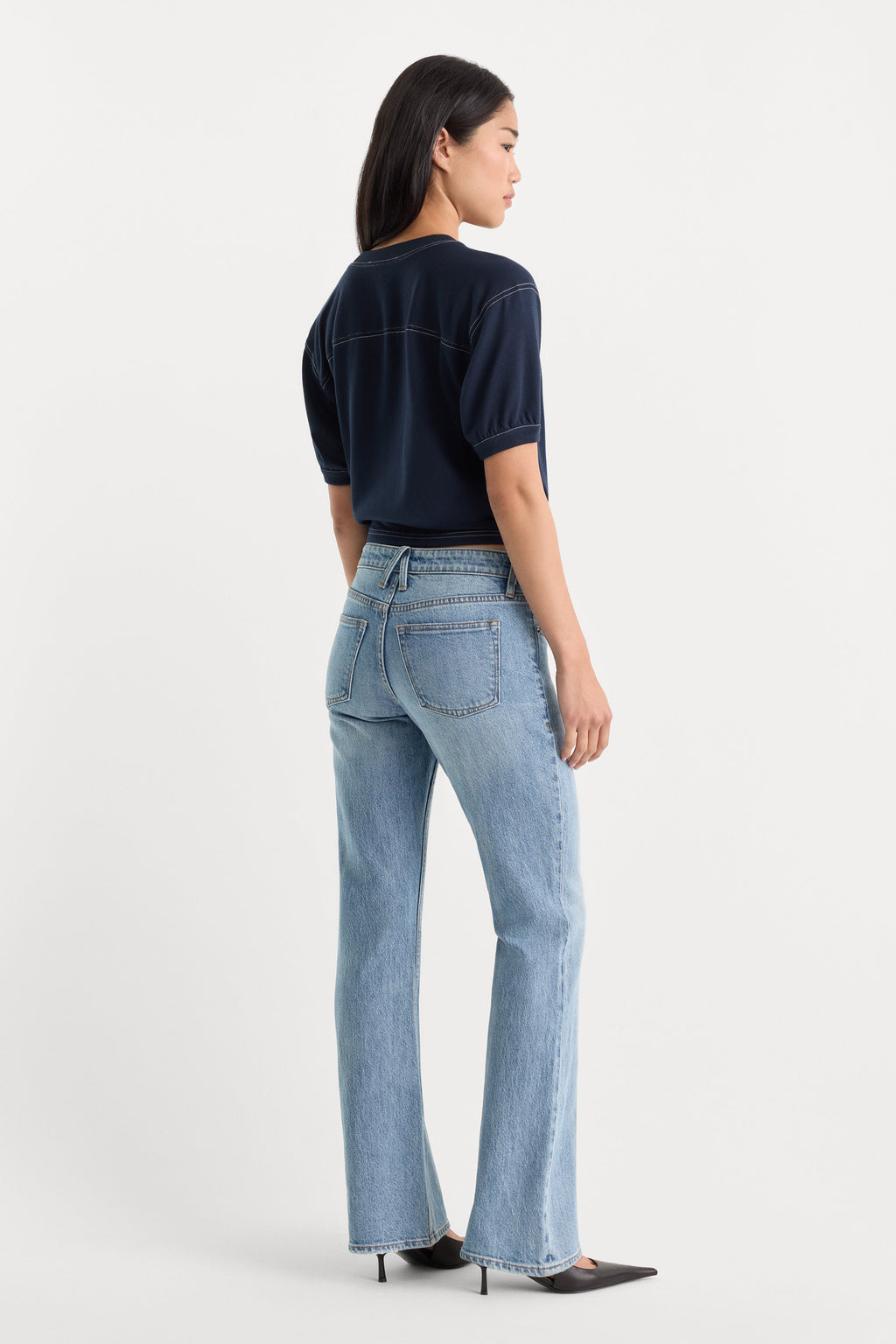 Luxury VINTAGE LOW RISE BOOTCUT JEANS AMBER