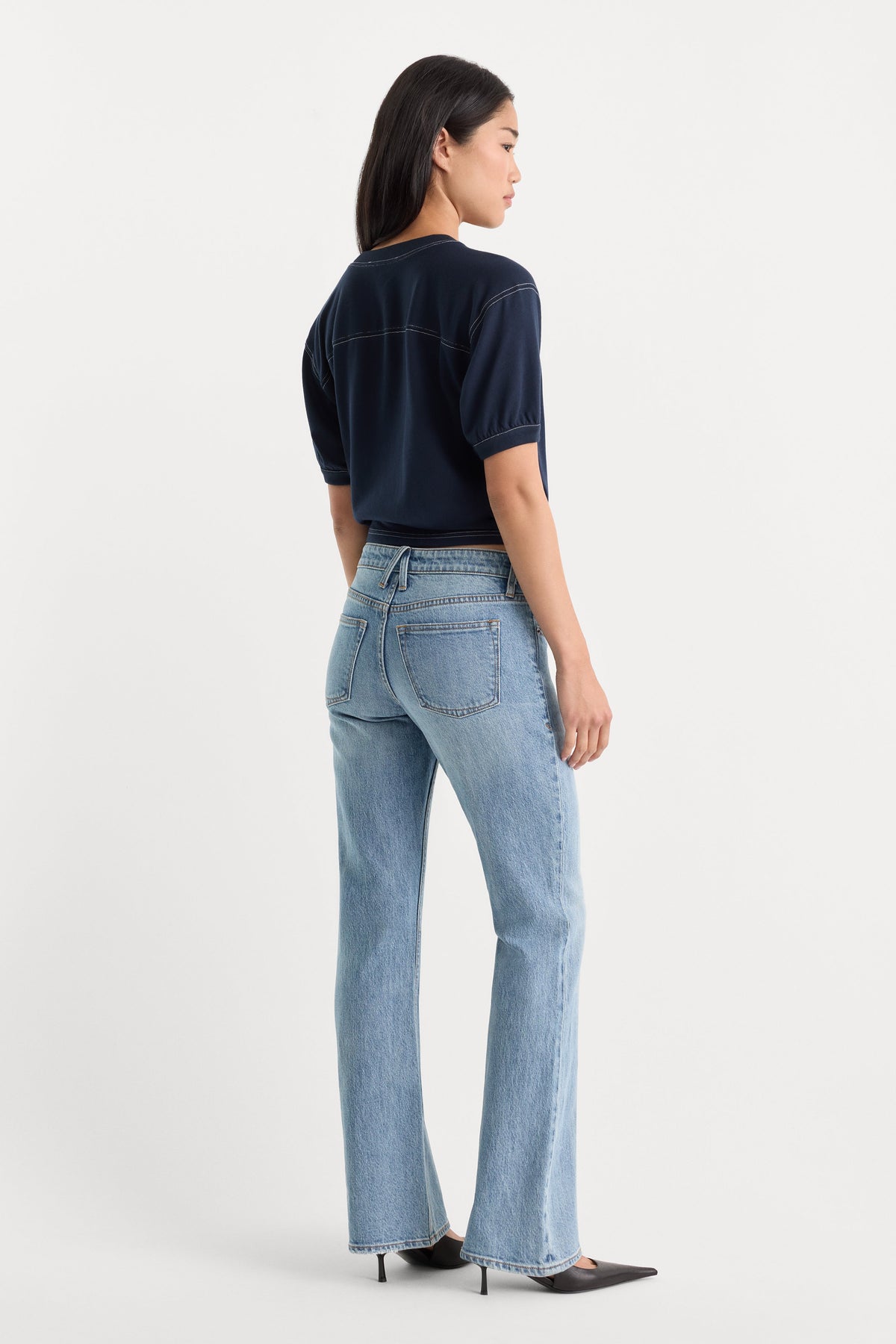 Luxury VINTAGE LOW RISE BOOTCUT JEANS AMBER