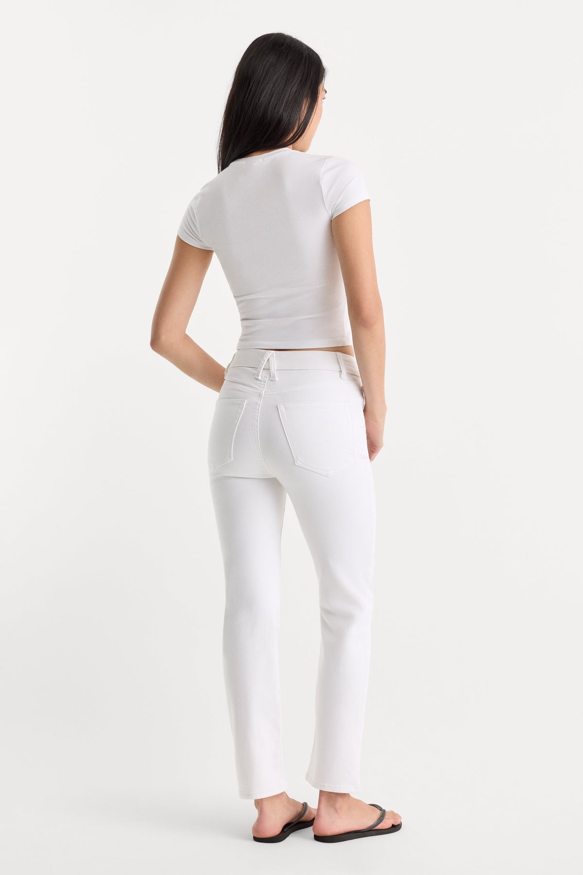 Luxury ALWAYS FITS GOOD LEGS STRAIGHT JEANS WHITE001