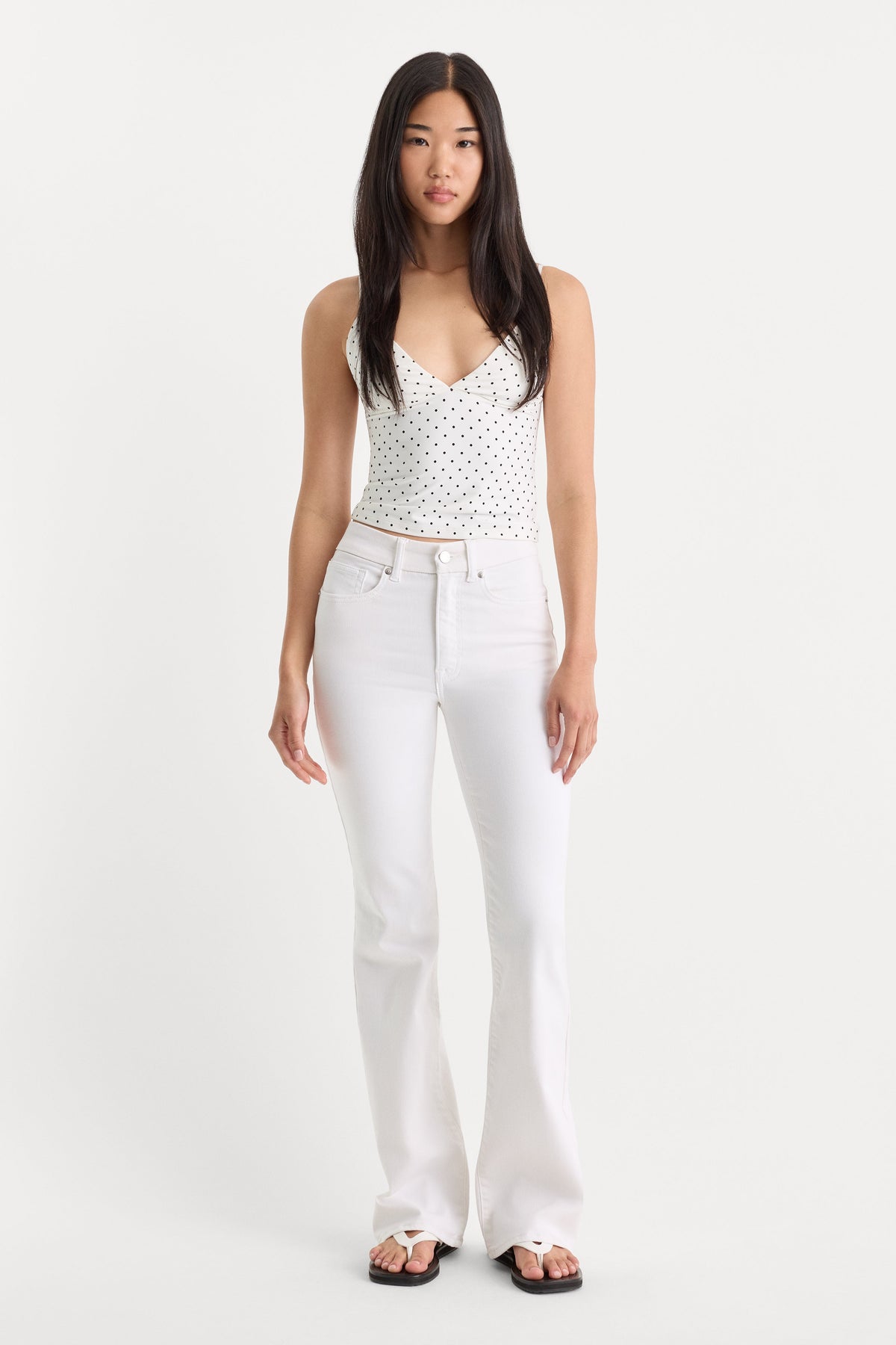 Luxury ALWAYS FITS GOOD CLASSIC BOOTCUT JEANS WHITE