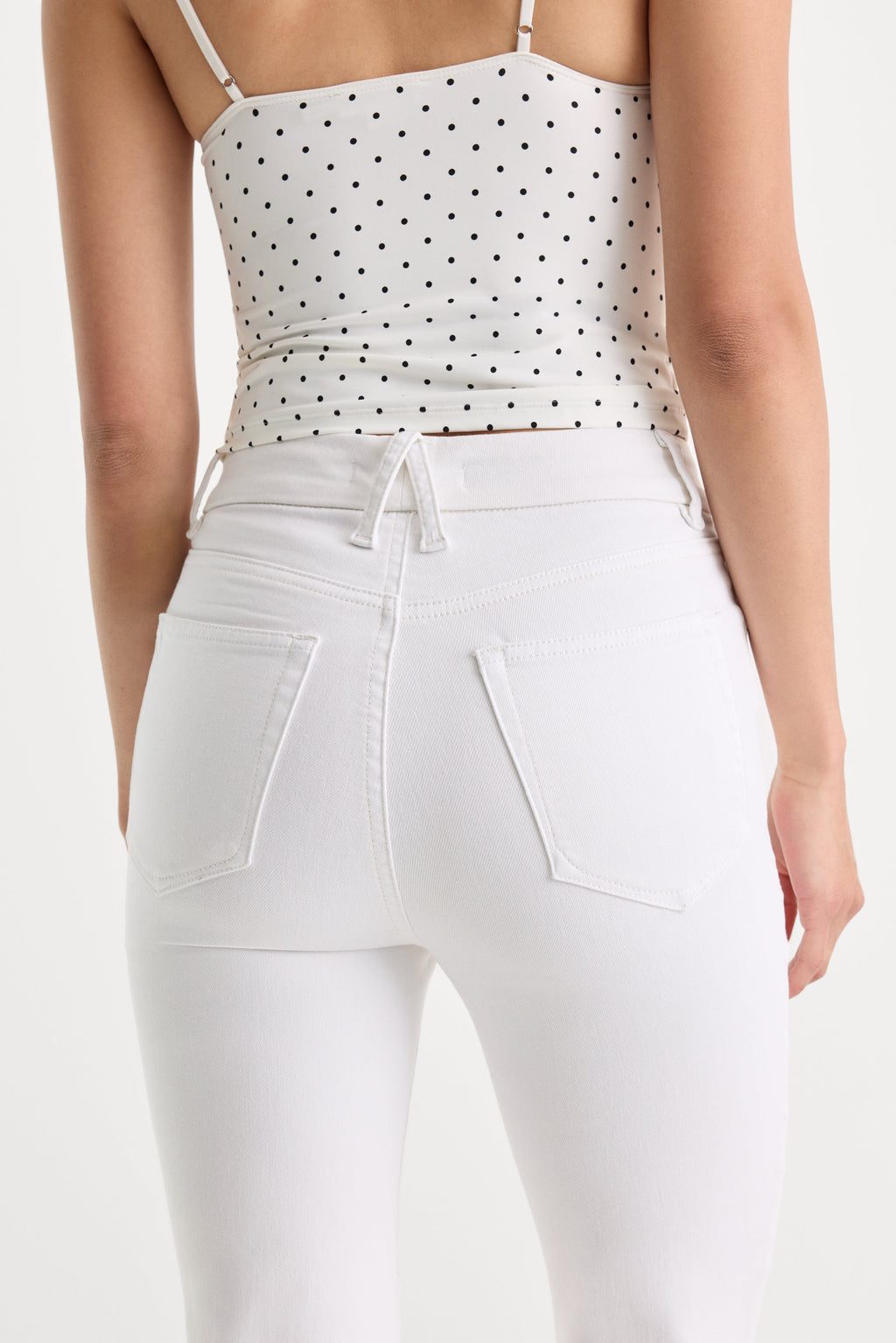 Luxury ALWAYS FITS GOOD CLASSIC BOOTCUT JEANS WHITE