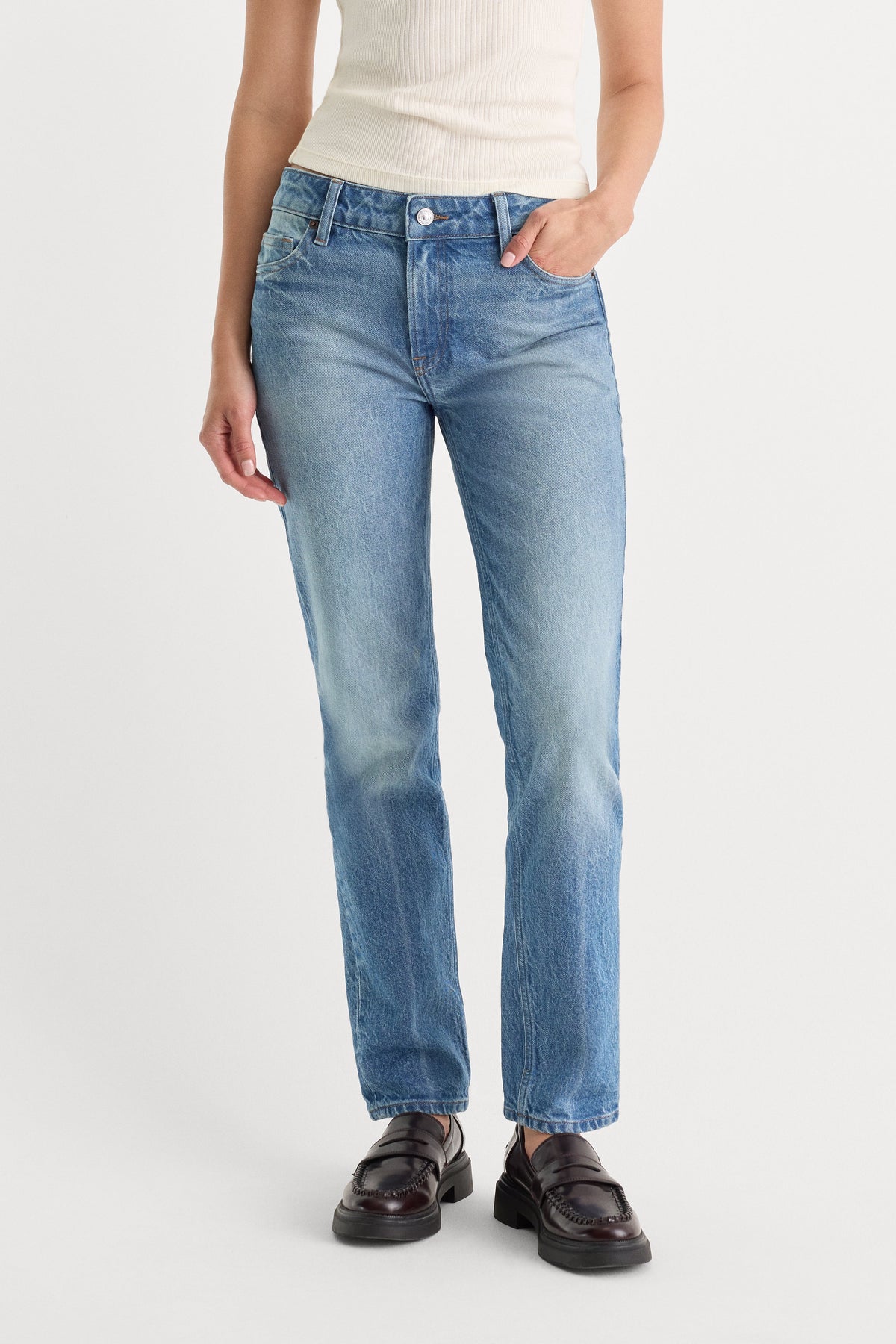 Luxury VINTAGE CIGARETTE JEANS ELOWEN