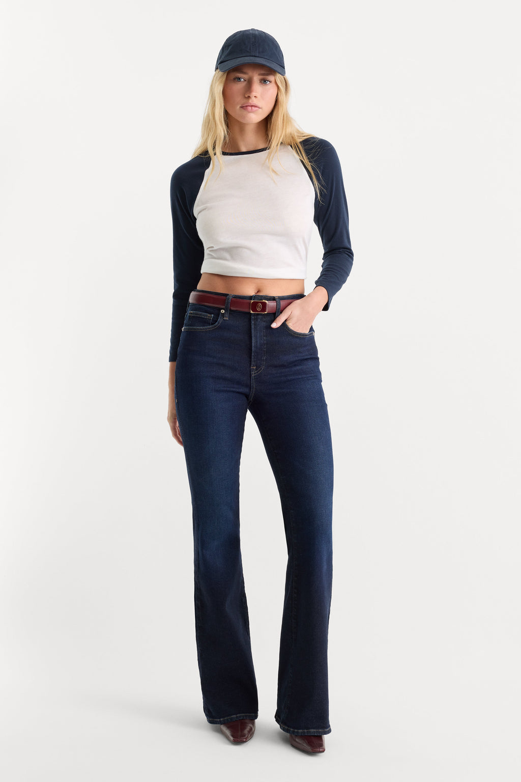 Luxury GOOD LEGS FLARE JEANS INDIGO1308