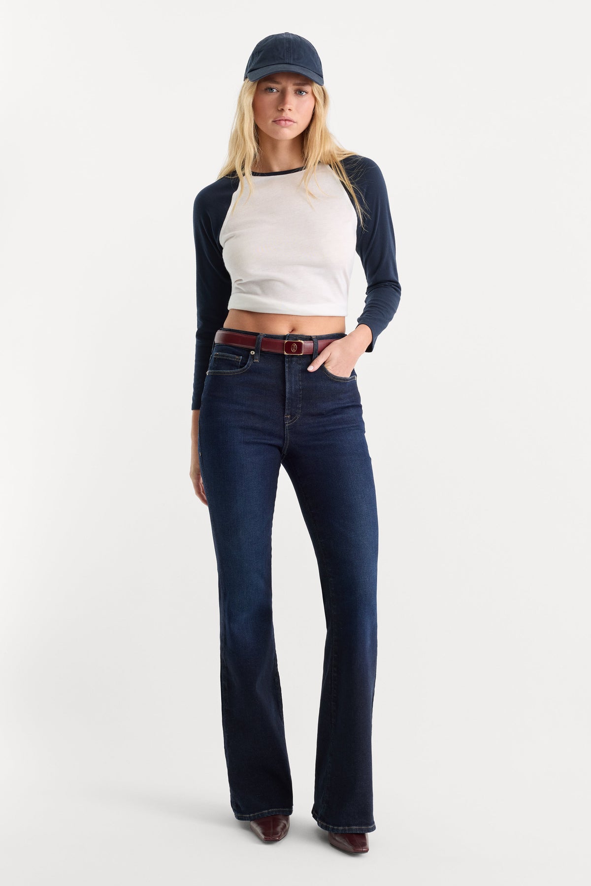 Luxury GOOD LEGS FLARE JEANS INDIGO1308