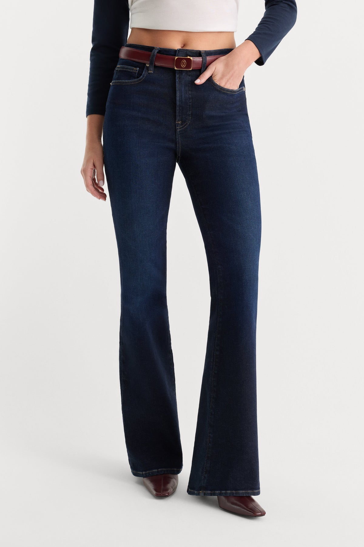 Luxury GOOD LEGS FLARE JEANS INDIGO1308