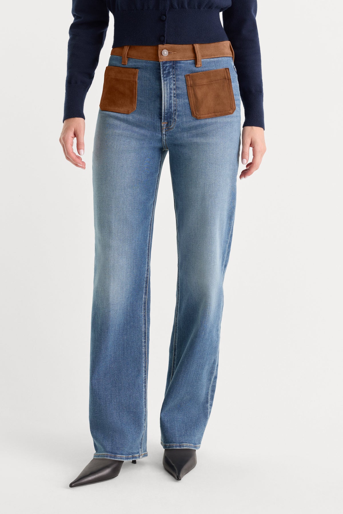 Luxury GOOD PETITE TRUE STRAIGHT JEANS CREST