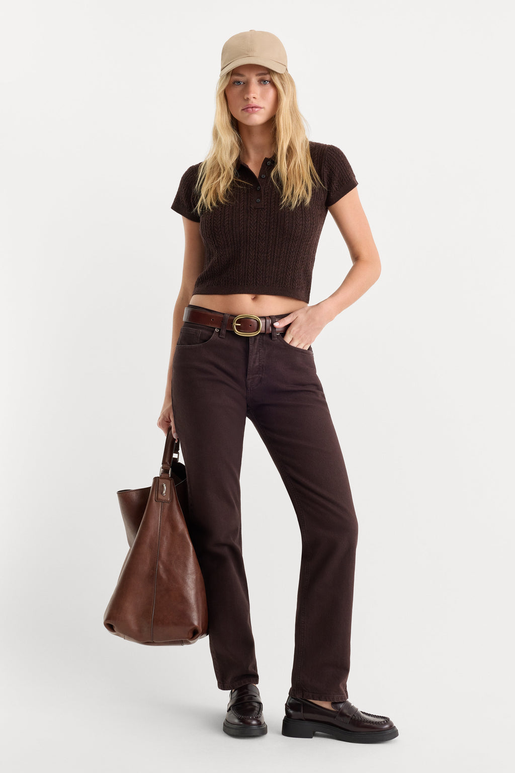 Luxury VINTAGE STRAIGHT JEANS ESPRESSO