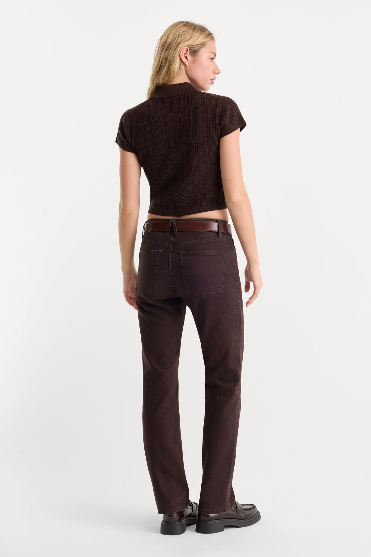 Luxury VINTAGE STRAIGHT JEANS ESPRESSO