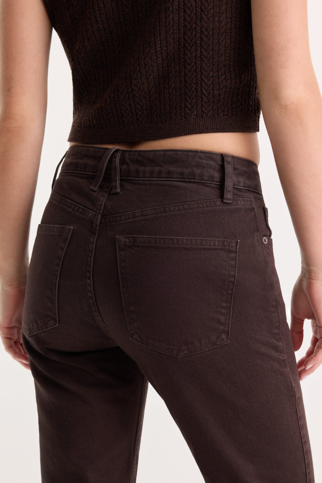 Luxury VINTAGE STRAIGHT JEANS ESPRESSO