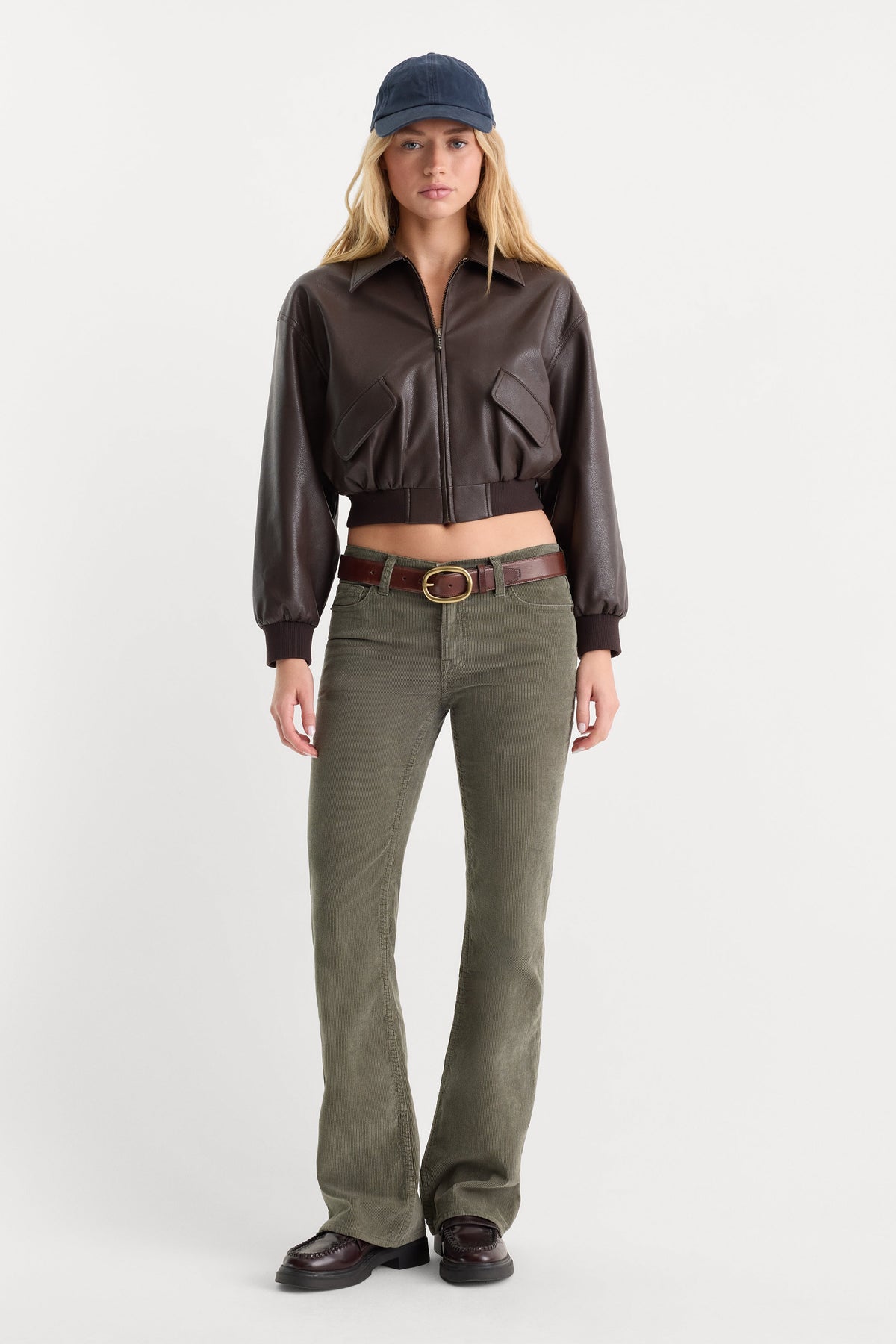 Luxury VINTAGE LOW RISE BOOTCUT CORDUROY PANT WASHED CYPRESS