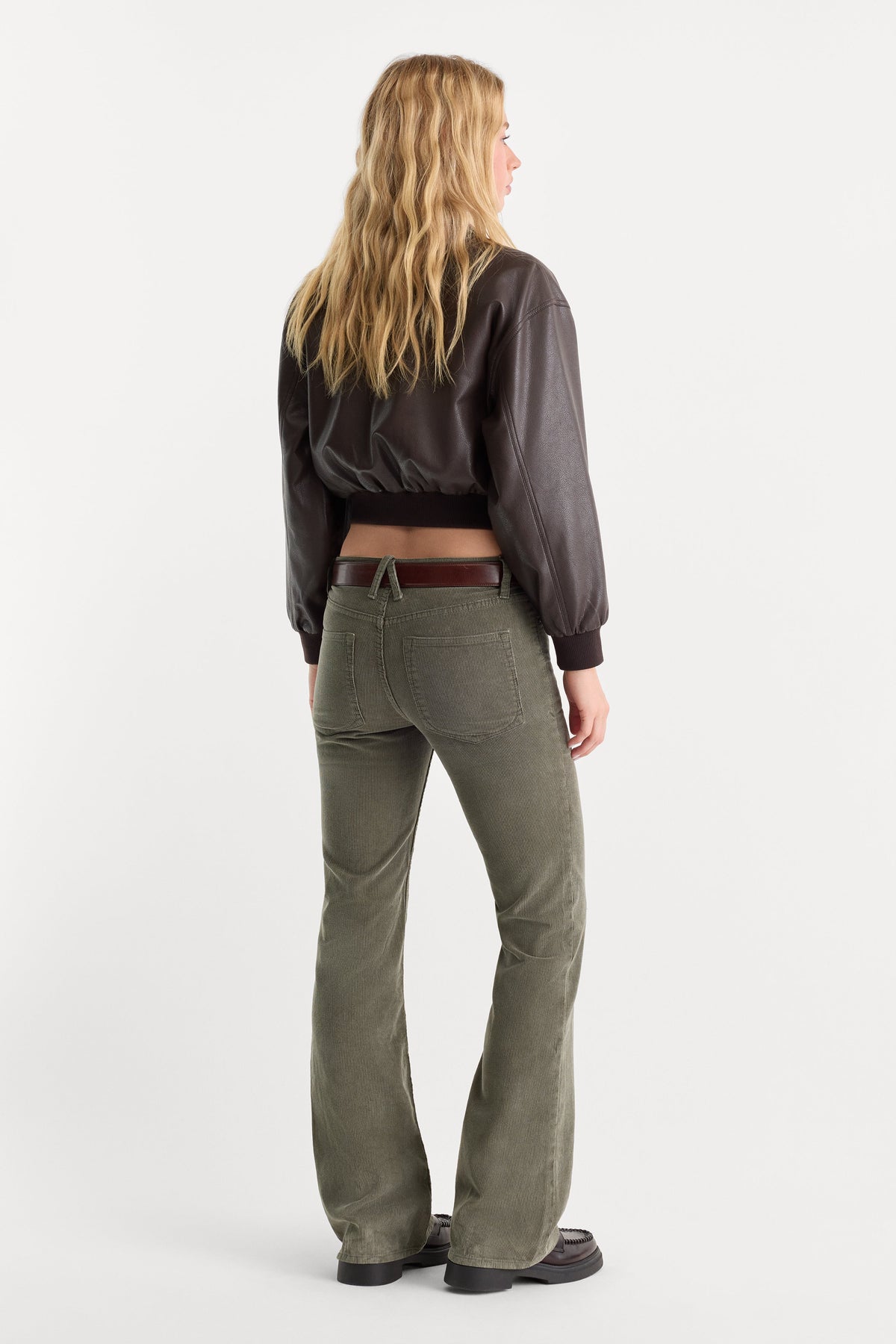 Luxury VINTAGE LOW RISE BOOTCUT CORDUROY PANT WASHED CYPRESS
