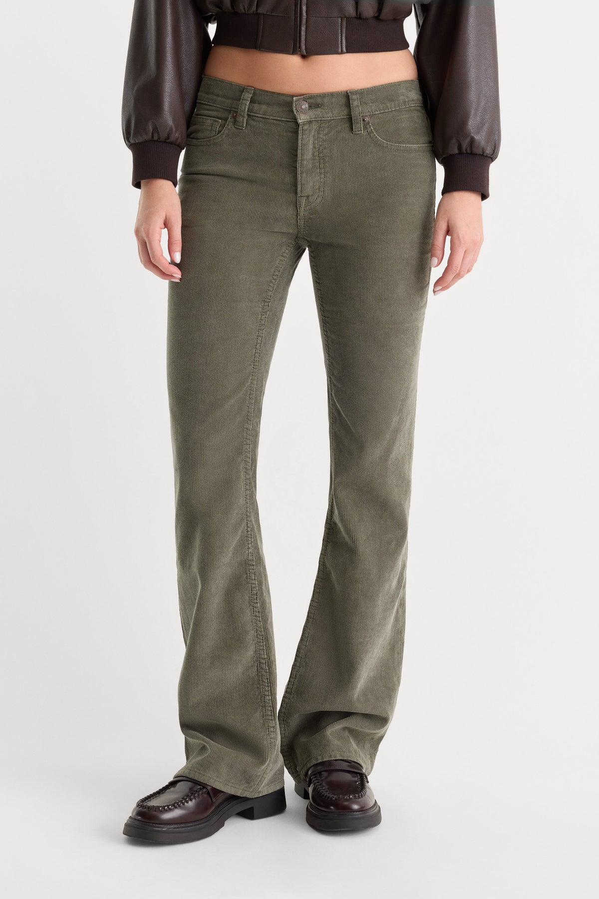 Luxury VINTAGE LOW RISE BOOTCUT CORDUROY PANT WASHED CYPRESS