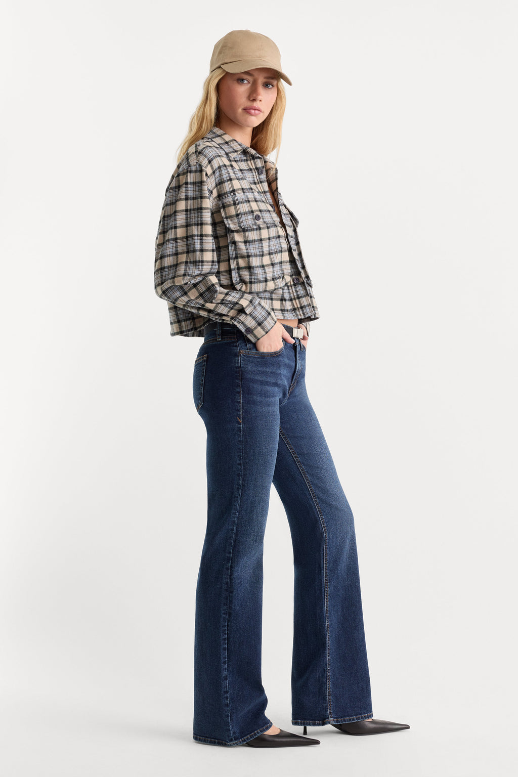Luxury GOOD LOW RISE BOOTCUT JEANS UMBER