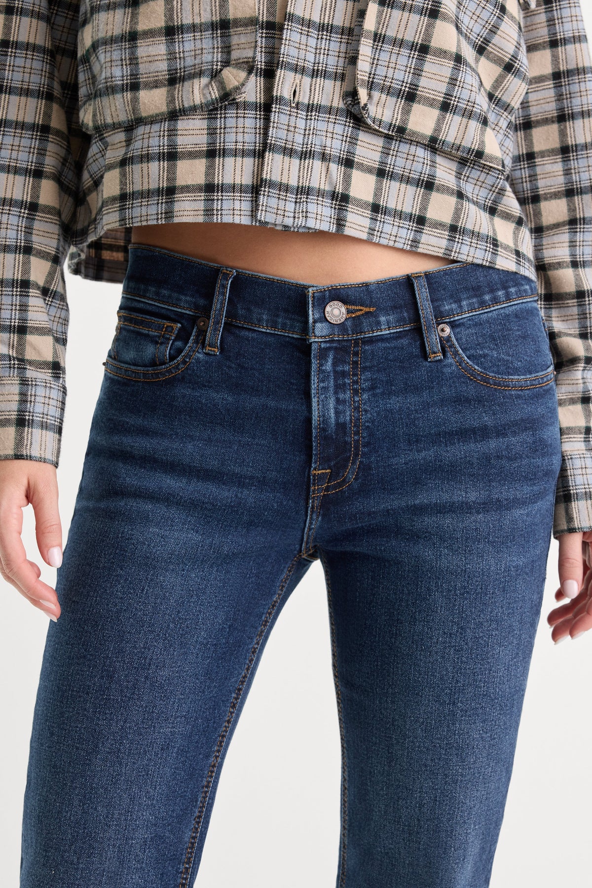 Luxury GOOD LOW RISE BOOTCUT JEANS UMBER