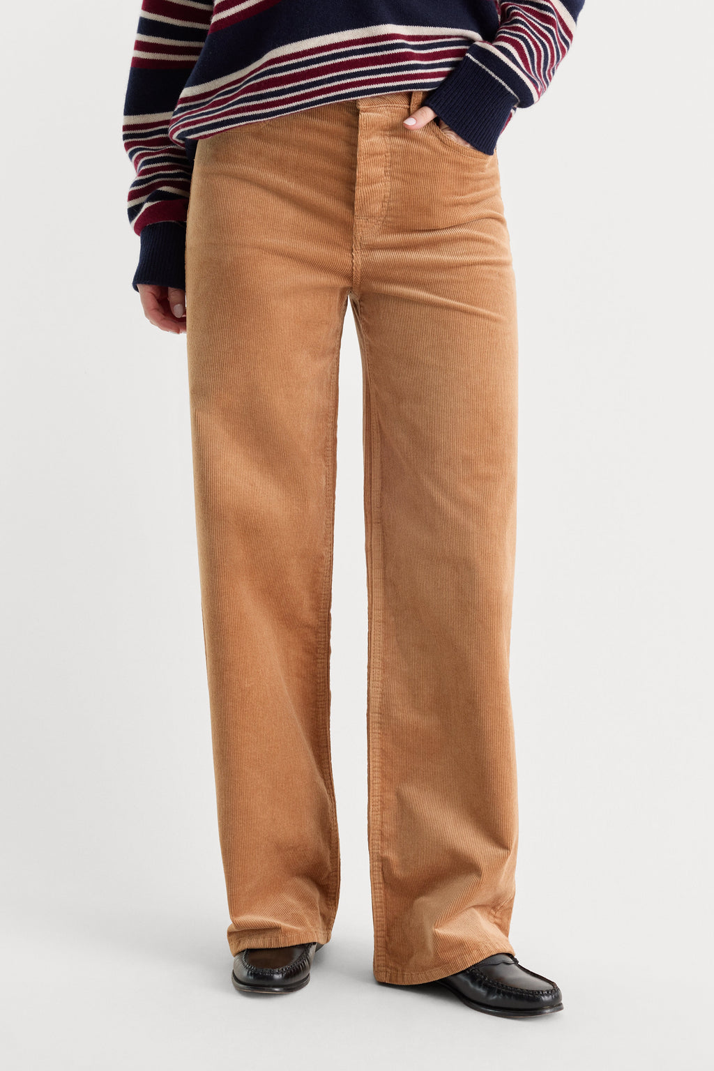 Luxury VINTAGE WIDE CORDUROY PANT CAFE CLAY