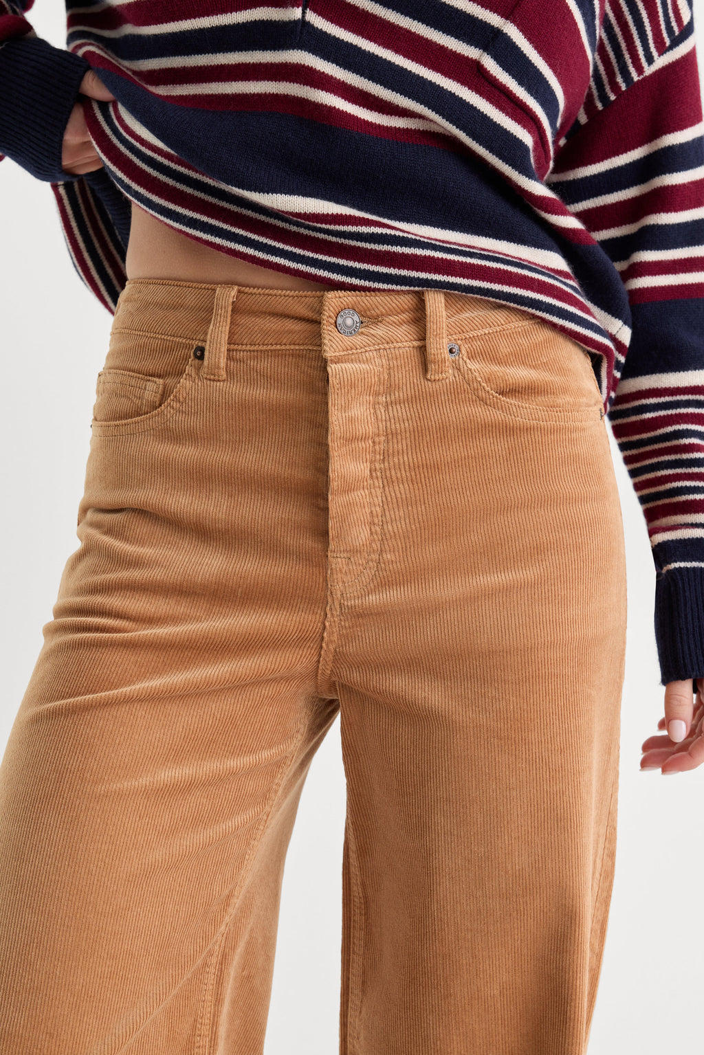 Luxury VINTAGE WIDE CORDUROY PANT CAFE CLAY