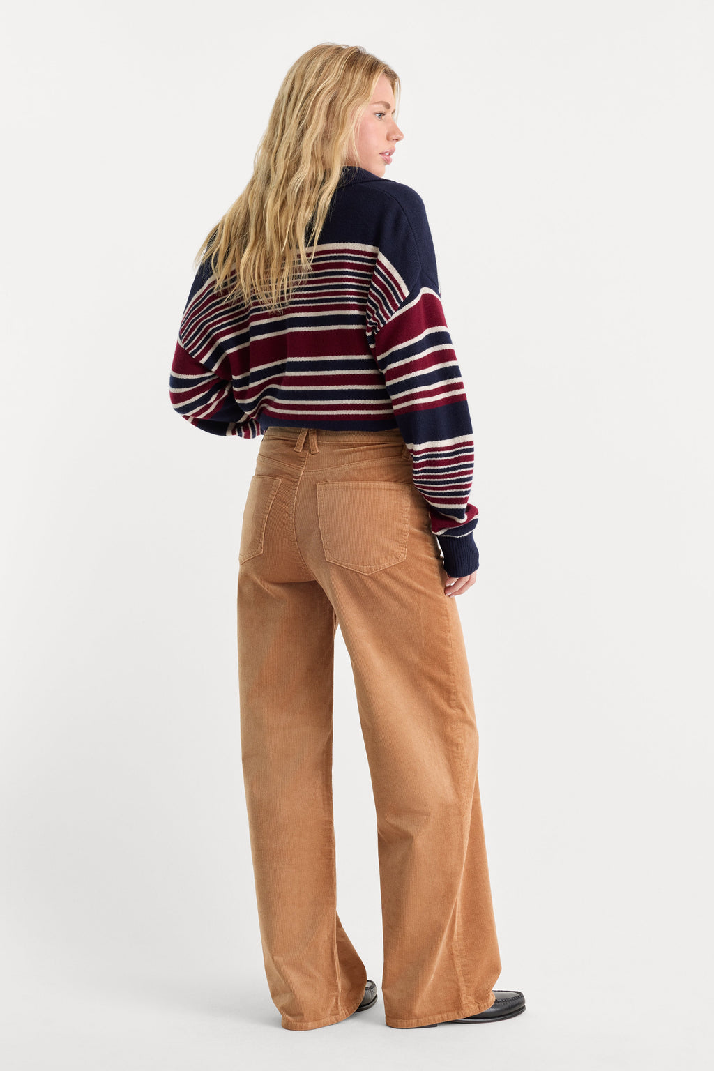 Luxury VINTAGE WIDE CORDUROY PANT CAFE CLAY