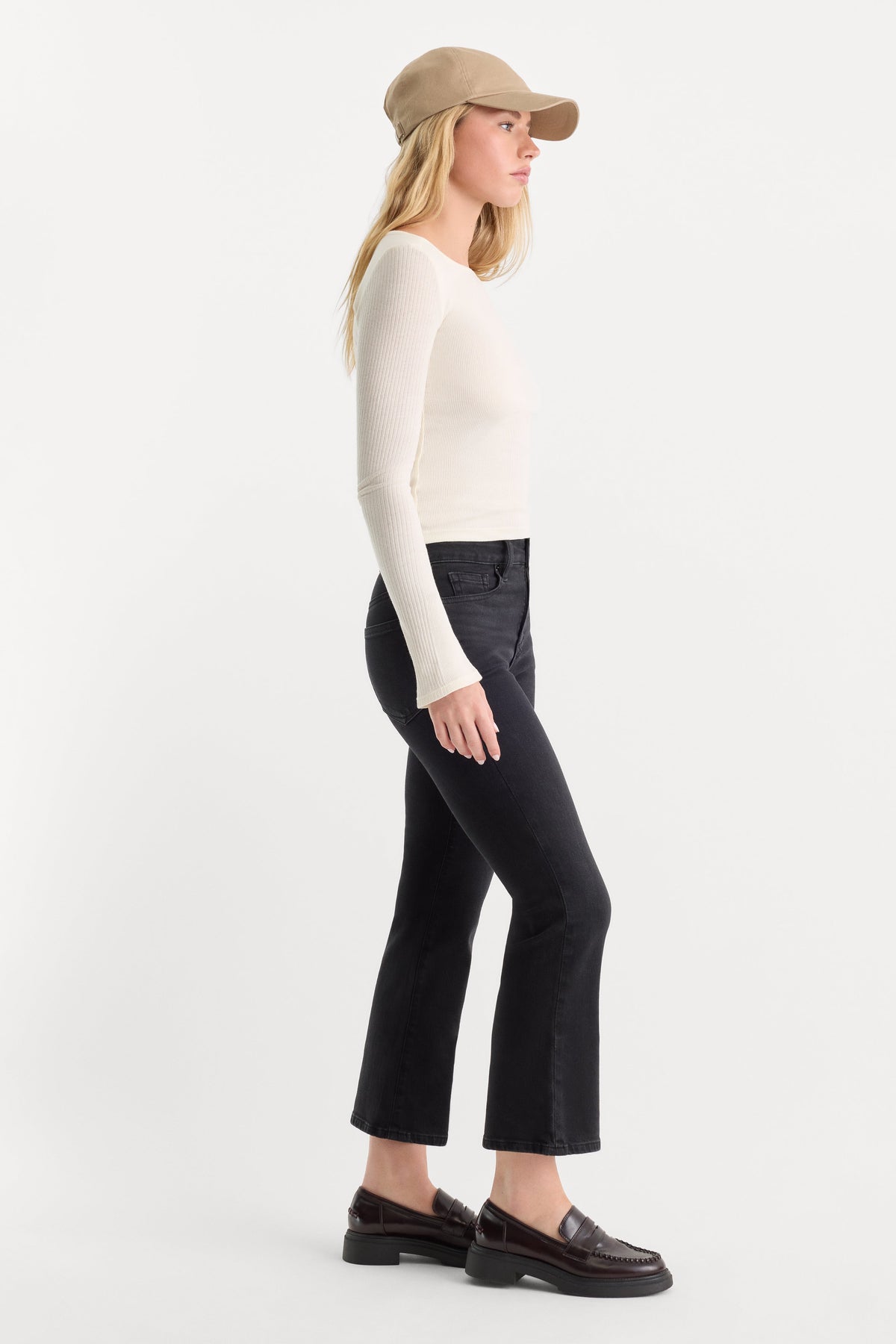 Luxury GOOD LEGS CROP MINI BOOT JEANS TYRE