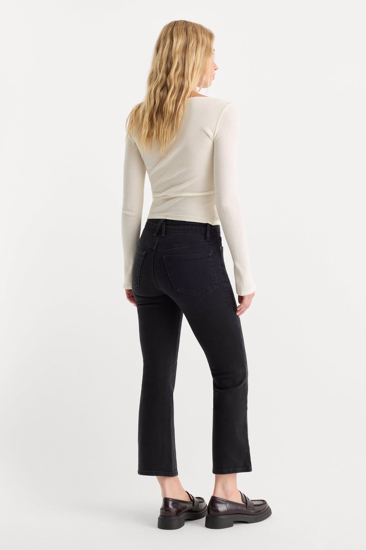 Luxury GOOD LEGS CROP MINI BOOT JEANS TYRE