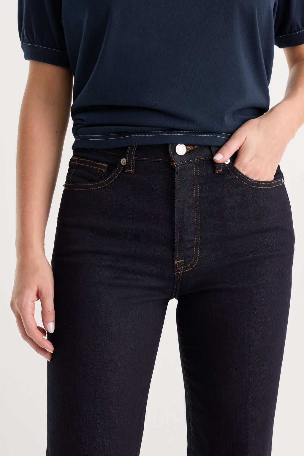 Luxury GOOD TRUE STRAIGHT JEANS RINSE