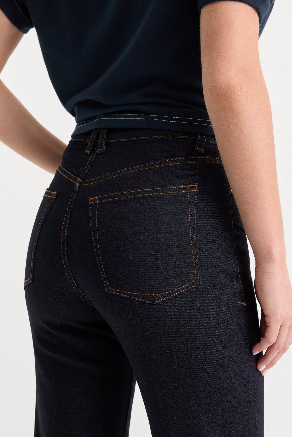 Luxury GOOD TRUE PETITE STRAIGHT JEANS RINSE