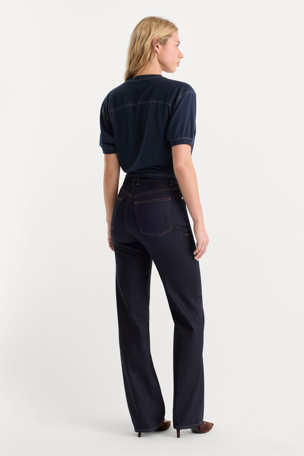 Luxury GOOD TRUE PETITE STRAIGHT JEANS RINSE