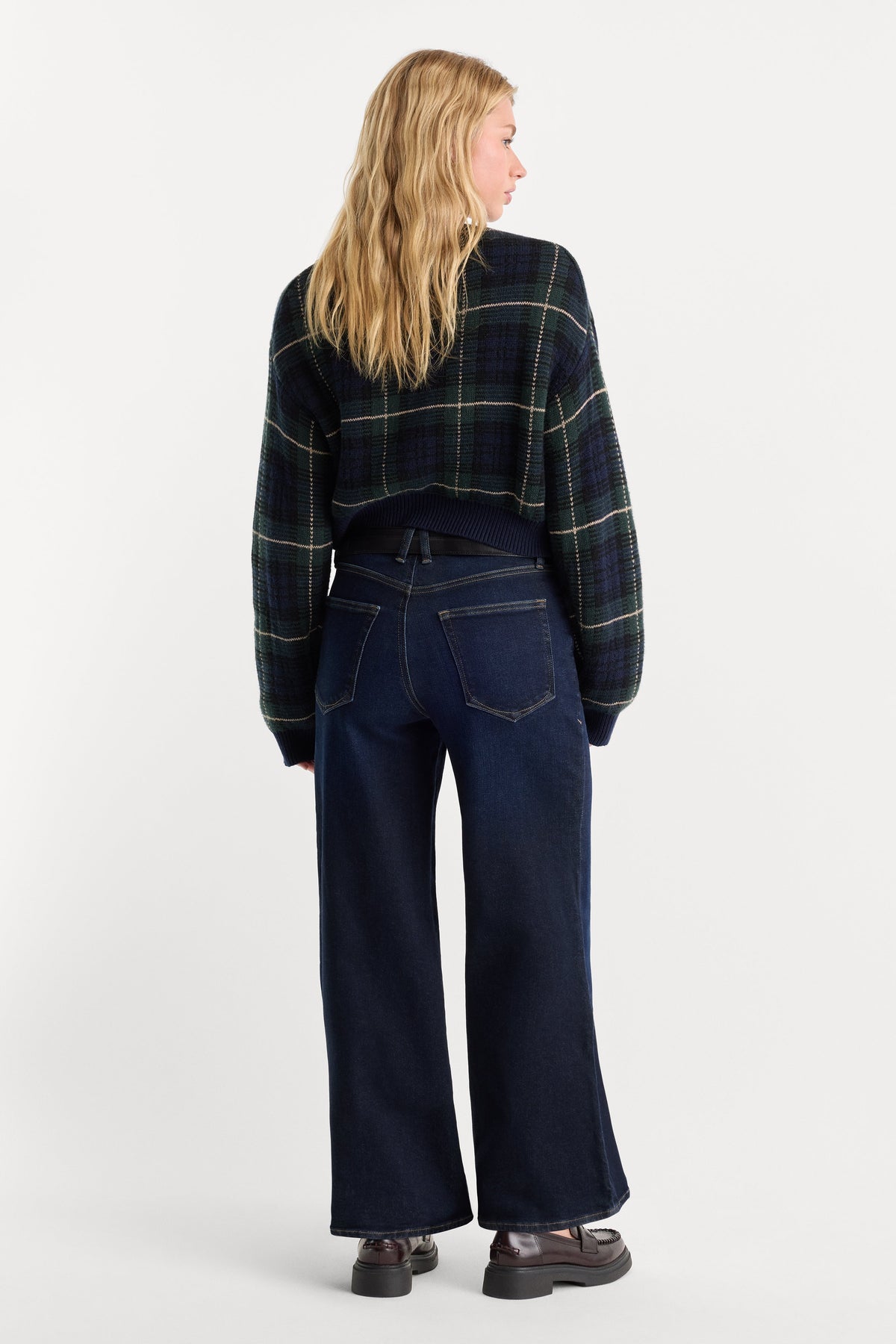 Luxury GOOD WAIST PALAZZO ANKLE JEANS RINSE