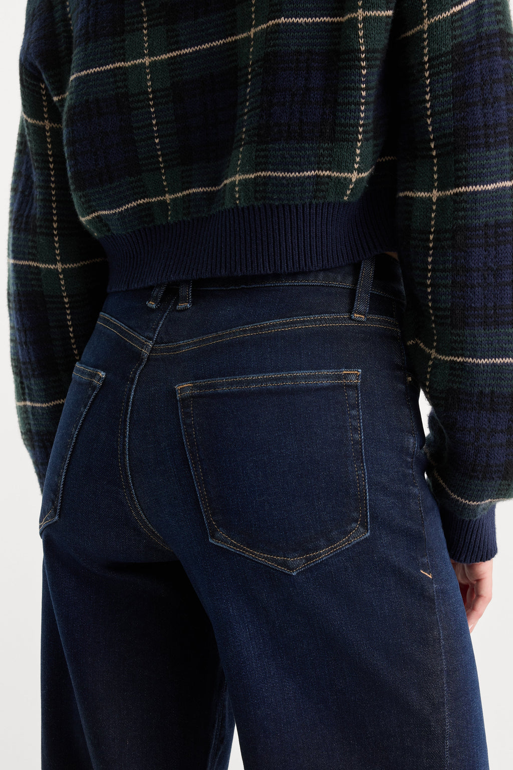 Luxury GOOD WAIST PALAZZO ANKLE JEANS RINSE